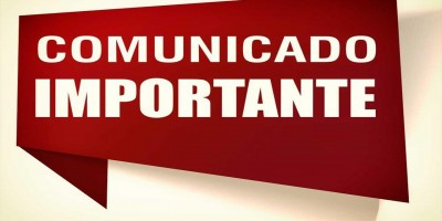  Comunicado IMPORTANTE!!!