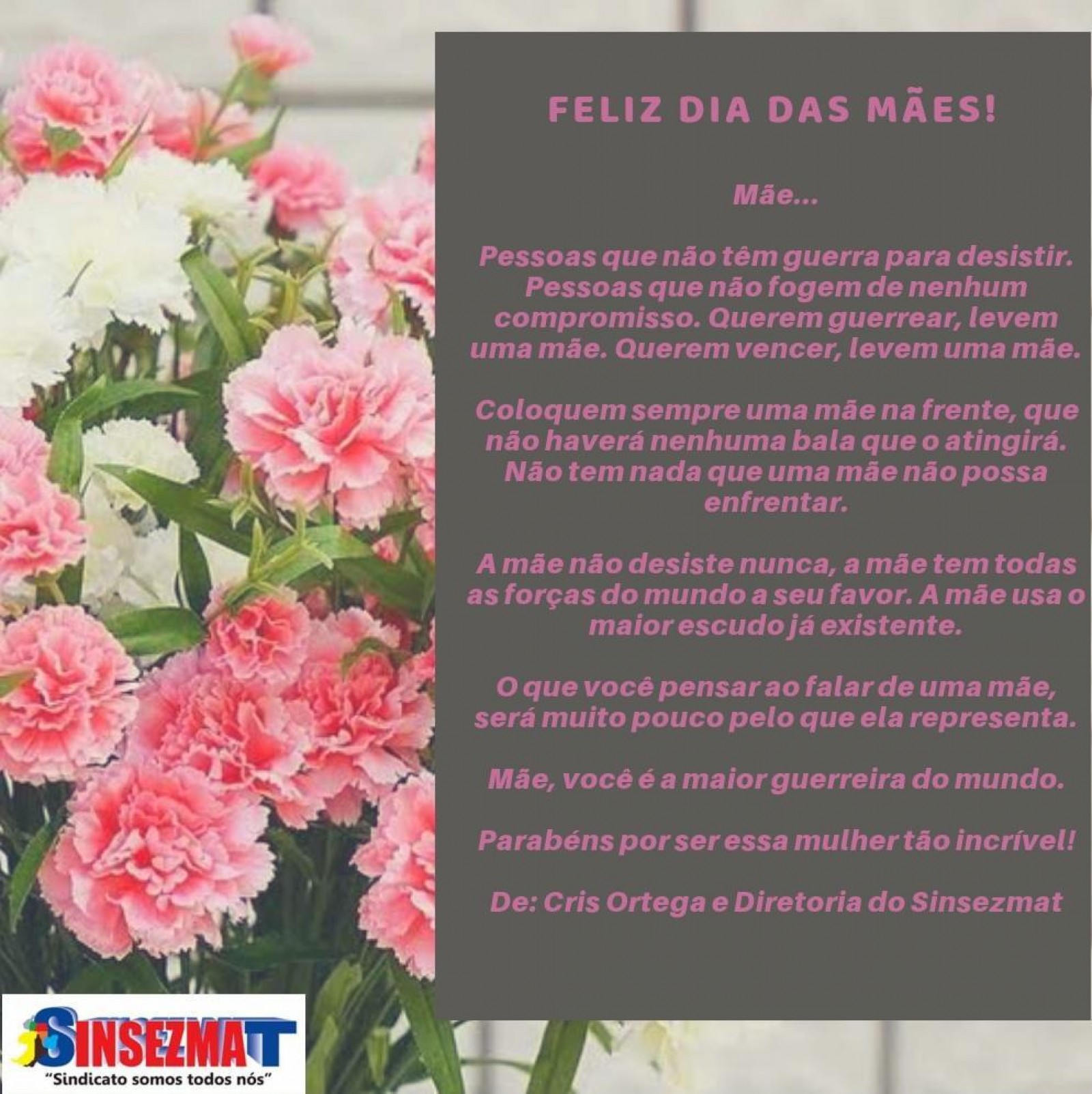 FELIZ DIA DAS MÃES! 