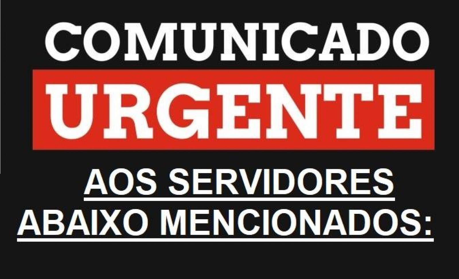 COMUNICADO !!! 