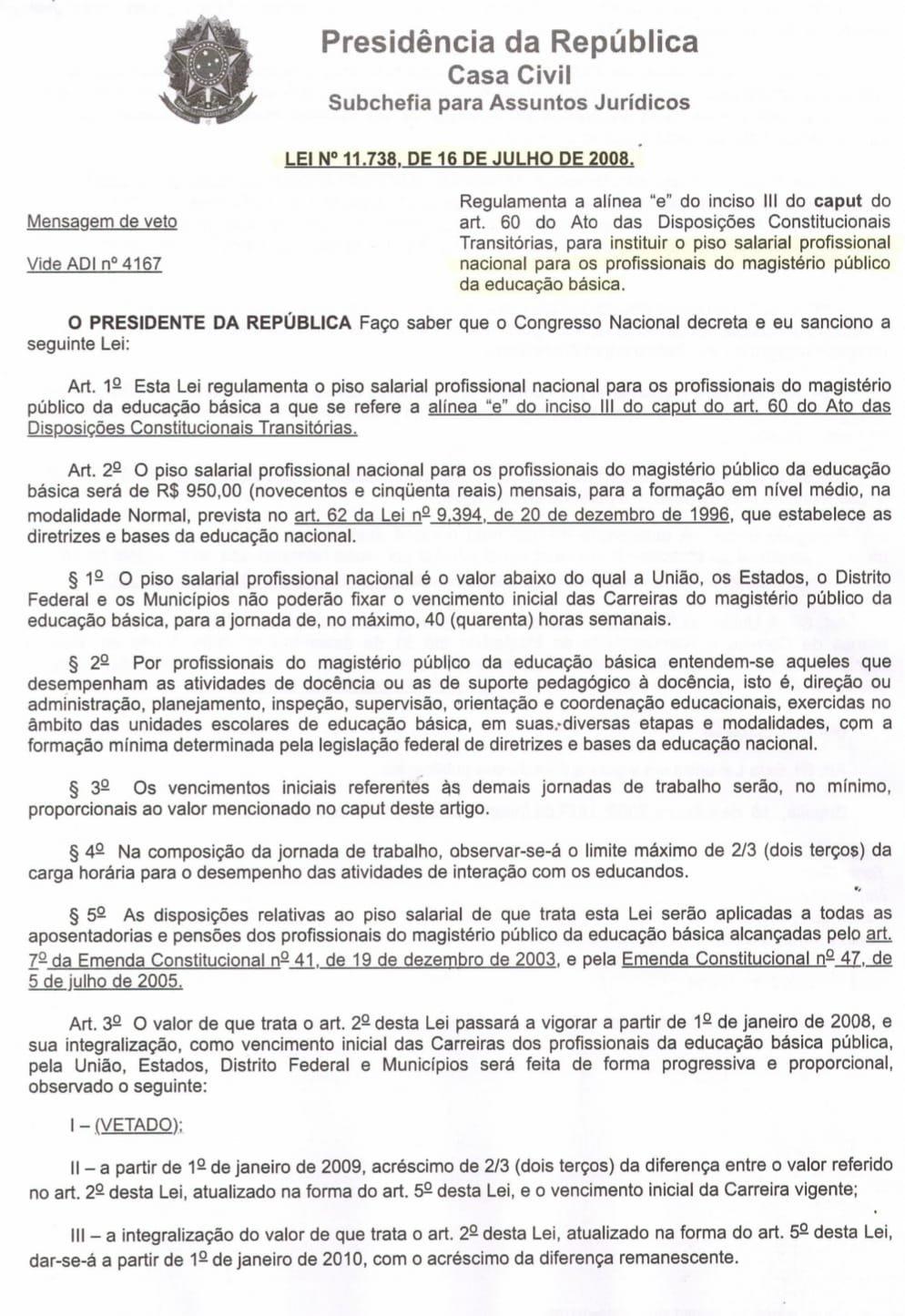 Sinsezmat alerta Municípios para pagamento do novo Piso Salarial do Magistério